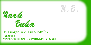 mark buka business card